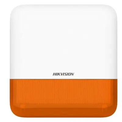 Sirena de exterior wireless AX PRO Hikvision DS-PS1-E-WE-O, 868 MHz, cu flash