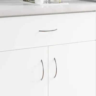 vidaXL Mânere 2 buc. Argintiu 107 x 3.6 x 23 mm Oţel inoxidabil