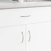 vidaXL Mânere 2 buc. Argintiu 107 x 3.6 x 23 mm Oţel inoxidabil