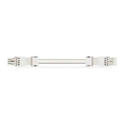 pre-assembled interconnecting cable; Eca; Socket/plug; 4-pole; Cod. A; H05VV-F 4G 1.5 mm²; 8 m; 1,50 mm²; white