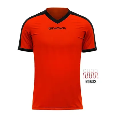 Tricou Givova Revolution, Roșu/Negru, 3XL