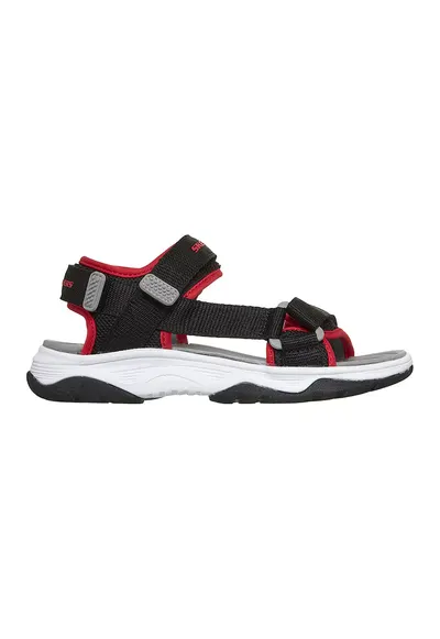 Sandale Tread Seeker wedge cu velcro - Negru/Rosu vermillion