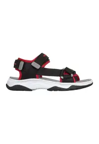 Sandale Tread Seeker wedge cu velcro - Negru/Rosu vermillion