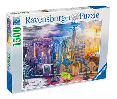 Puzzle Ravensburger din 1500 de piese - Anotimpurile in New York