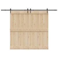Gossi set feronerie pentru usi glisante, negru, 305 cm, otel