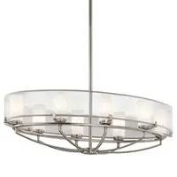 Corp de iluminat suspendat, lustra Saldana 8 Light Oval Chandelier
