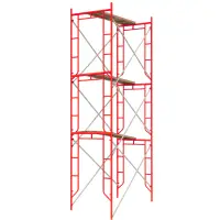 Schela circulabila din otel H6000*L1800*W1524 mm cu 6 seturi de diagonale și 3 platforme