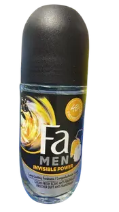 Deodorant roll-on anti-perspirant pentru barbati Invisible Power, 50ml, Fa