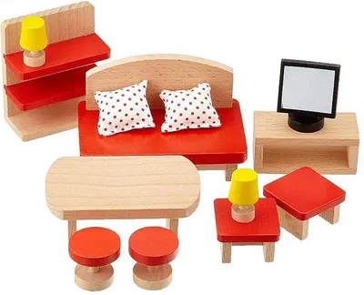 Set mobila din lemn Goki - Mobilier pentru camera de zi