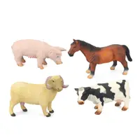 Jucarie animal de ferma cu sunete Berbec, Vaca, Porc, Cal