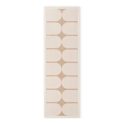 Covor tip traversă pentru interior și exterior bej/fildeș 80x250 cm Duet Bowen – NORTHRUGS