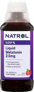 Melatonin Liquid, 2.5 mg, fructe de pădure, 237 ml, Natrol
