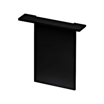 SEALZA END CAP recessed BLACK-anodised
