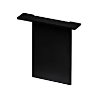 SEALZA END CAP recessed BLACK-anodised