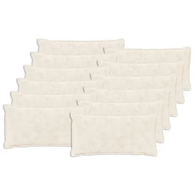 vidaXL Husă pentru pernă 12 buc. HOUTEN Alb 40 x 80 cm