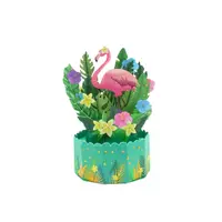 Decorațiune din hârtie Magic Pop-Ups Flamingo