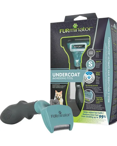 Trimmer profesional Furminator pisici, blana lunga - S