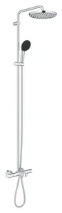 Sistem de dus Grohe Vitalio Start 250, aparent, pipa cada, termostat, 250 mm, 1 functie, crom, 26988001