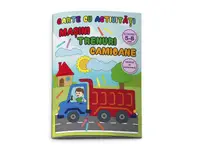 Carte colorat si activitati, Masini, Trenuri si Camioane, Daco