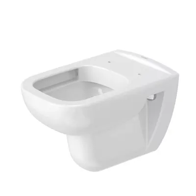 Vas WC Duravit D-Code 25700900002, suspendat, Rimless, fara capac, Alb