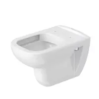 Vas WC Duravit D-Code 25700900002, suspendat, Rimless, fara capac, Alb