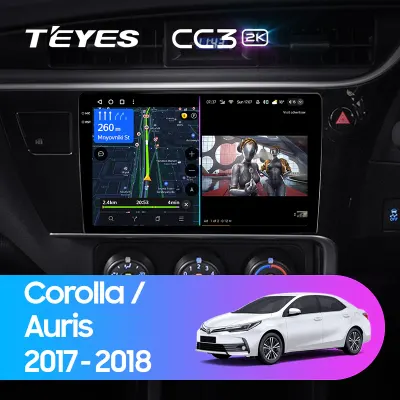 Navigatie Auto cu Asistenta AI Teyes CC4 PRO Toyota Corolla 11 2017-2018 8+128GB 10.36" QLED, Android 13, 5G, 7.1 DSP, CarPlay