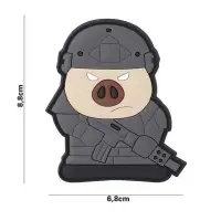 Patch Tactical Pig velcro 3D - Default Title