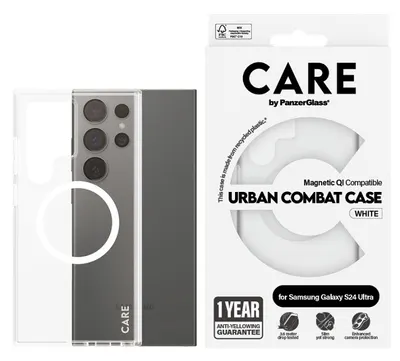 Husa CARE - Urban Combat, Galaxy S24 Ultra, Qi, transparent