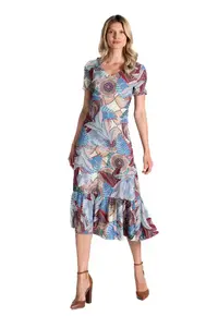 Rochie mini dama Dindrannan M827 albastru deschis - Maro
