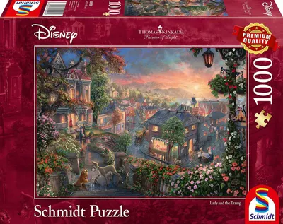 Puzzle Schmidt din 1000 de piese - Lady and the Tramp