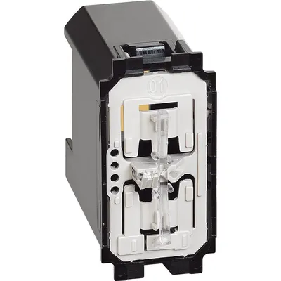 Intrerupator conectat pentru storuri electrice interblocat Bticino Living Now K4027CIL, alb, negru