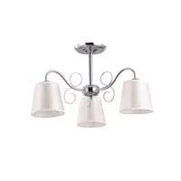 Lustra Ivy Crom+Alb 3xE27 60W