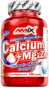 Calcium + Mg & Zn, 100 tablete, Amix
