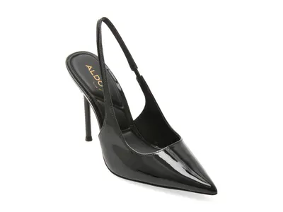 Pantofi eleganti ALDO negri, PUCKERUP 001, din piele ecologica lacuita