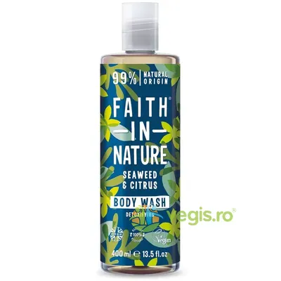 Gel de Dus Natural Detoxifiant cu Alge Marine si Citrice 400ml