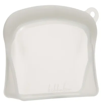 Pungă de mâncare KikkaBoo Platinum Silicone - Sand