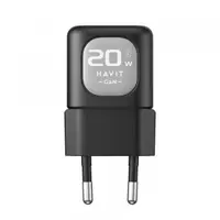 Incarcator Retea HAVIT UC220, 20W, 3A, 1 x USB-A - 1 x USB-C, Negru Gri