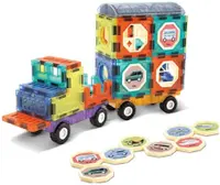 Constructor magnetic pentru copii Sonne - Stars, 100 piese