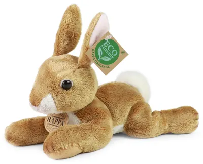 Jucărie de pluș Rappa Eco Friends - Iepuraș bej, 22 cm