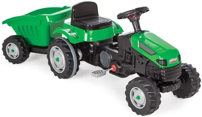 Tractor pentru copii cu remorca Pilsan - Active, verde