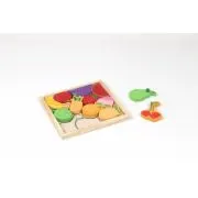 Puzzle din Lemn cu Fructe, 12 Piese