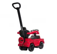 Masinuta copii de impins Lorelli Mercedes-Benz G350D Red cu maner parental, suport pentru picioare, spatiu depozitare jucarii, protectie impotriva rasturnarii, inaltime de la sol la sezut 26 cm