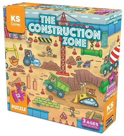 Puzzle KS Games de 12 piese - Construcții