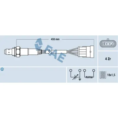Sonda lambda FAE 77159
