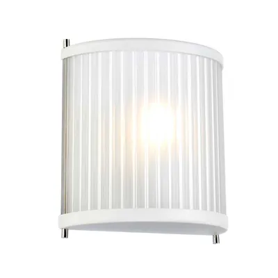 Aplica Corona 1 Light Wall Light – White Polished Nickel