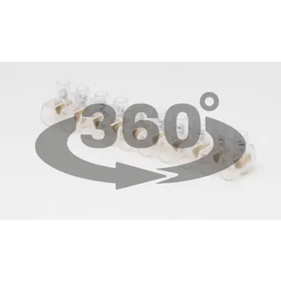 Clema cu surub, carcasa transparenta, 10 poli, 1 surub TBT-2,5/10 10×2,5mm2, 450VAC