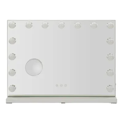 Oglindă de perete cu led/cu raft 55x43 cm Hollywood – Mauro Ferretti
