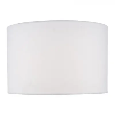 Abajur Zachary White Linen Drum Shade 43cm