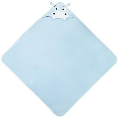 Prosop cu glugă Sensillo - Water Friends, hipopotam, 100 х 100 cm