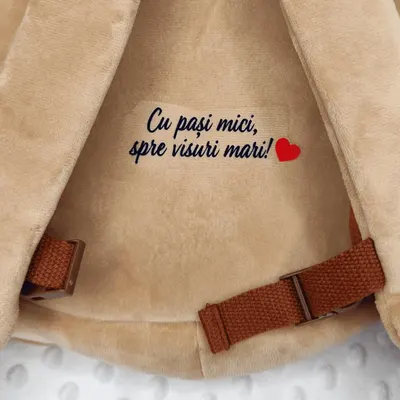 Ghiozdan personalizat Iepuras poznas